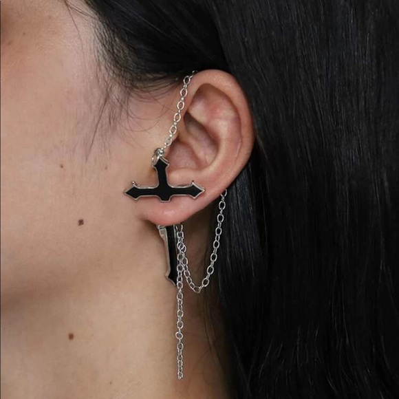 Jewelry - Cross Chain Earring